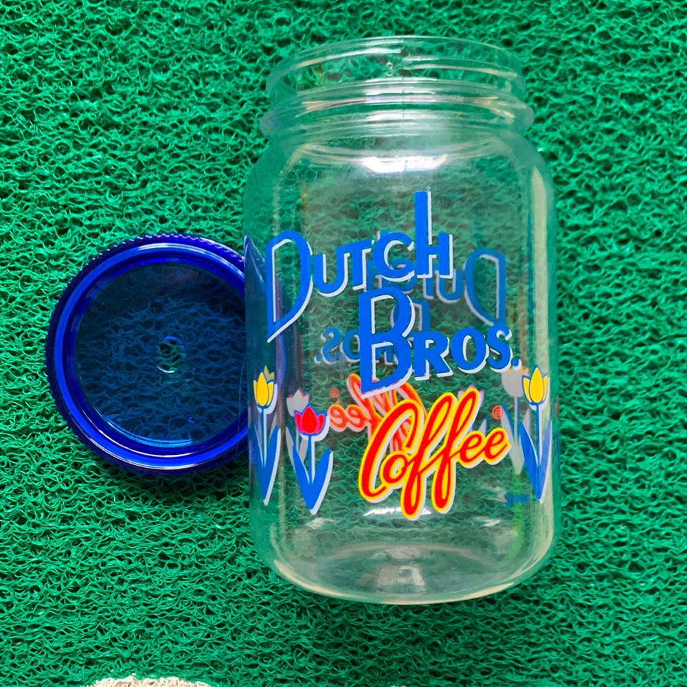 Dutch Bros Mason Jar tumbler / cold drink / OG (25fl oz/750ml) Hard to find